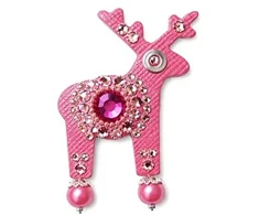 Deers Miss Pinkie deer mini brooch