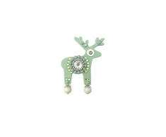 Deers Miss Žalias's deer mini brooch