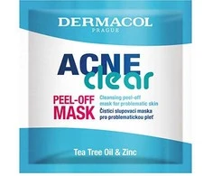 Dermacol AcneClear Peel-Off Mask veido kaukė moterims, 8 ml