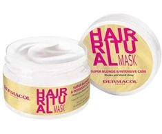 Dermacol Hair Ritual Super Skirtas šviesiems plaukams Mask Hair Mask moterims, 200 ml
