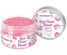 Dermacol Rose Flower Shower dušo kūno šveitiklis kūno šveitiklis moterims, 200 g