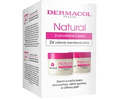 Dermacol Natūralaus migdolų dienos ir naktinio kremo dovanų rinkinys, dviejų pakuočių