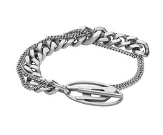Diesel Distinctive double unisex steel bracelet DX1550040