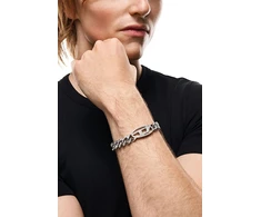 Diesel Fashion glittering unisex steel bracelet DX1707040