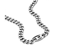 Diesel Stilingas plieno karoliai su logotipu DX1433040