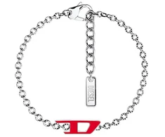 Diesel Timeless steel unisex bracelet D Logo DX1691040