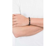Diesel Vyriška karoliukų apyrankė su plieniniais ornamentais DX1163040