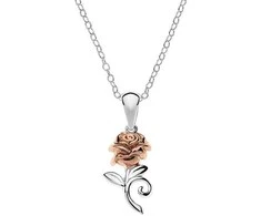 Disney Gražūs sidabriniai princesės karoliai C902727TL-P (grandinė, pakabukas)
