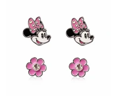 Disney Minnie Mouse girls' earring set SF00663SRWL.CS (2 pairs of earrings)