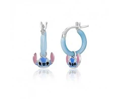 Disney Sidabriniai apskritimai su pakabukais 2in1 Stitch Mini ES00100SL.CS