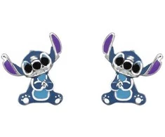 Disney Sidabriniai auskarai su smeigtukais Stitch Lilo &amp; Stitch ES00037SRHL.CS