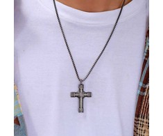 Diverse Juodas plieno karoliai vyrams Cross N1000520