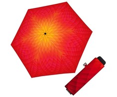 Doppler Dámský skládací deštník Carbonsteel Mini Slim Fusion red/yellow 722865FU02