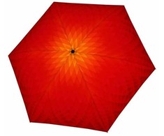 Doppler Dámský skládací deštník Carbonsteel Mini Slim Fusion red/yellow 722865FU02