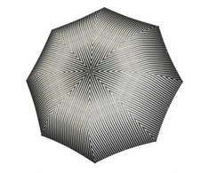 Doppler Moteriškas sulankstomas skėtis Magic Juodas&amp;Baltas Traced 7441465BW01