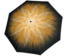 Doppler Fiber Magic Imperial Golden Feather Folding Umbrella 746165SGF