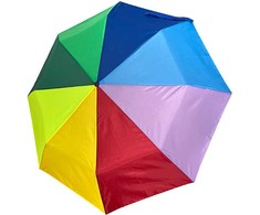 Doppler Ladies sulankstomas mechaninis skėtis Hit Rainbow 70830R
