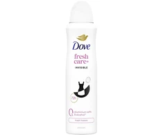 Dove Fresh Care+ Invisible Dezodorantas - Dezodorantas ve spreji 150ml