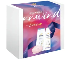Dove Unwrap &amp; Unwind Set - Dárková sada