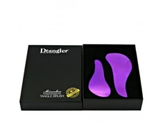 "Dtangler" stebuklingų violetinių plaukų šepečių dovanų rinkinys