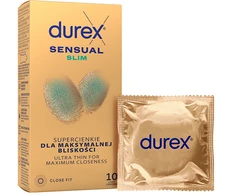 Durex Sensual Slim latekso prezervatyvai 10 vnt