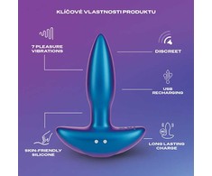 Durex Play Pop &amp; Buzz vibruojantis analinis kištukas