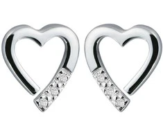 Auskarai Hot Diamonds Tiesiog pridėkite Love DE110 Memories