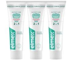 Elmex Dantų pasta Sensitive Clinical Expert Instant Care Trio 3 x 75 ml