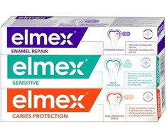 Elmex Mix Trio dantų pastos rinkinys 3 x 75 ml