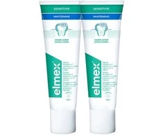 Elmex Sensitiv e Teeth Whitening Dantų pasta Whitening Duopack 2x 75 ml