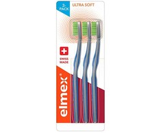 Elmex Ultra Soft dantų šepetėlis 3 vnt