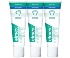 Elmex Whitening Sensitiv e Tooth Whitening Dantų pasta 3 x 75 ml