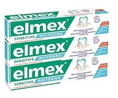 Elmex Balinamoji dantų pasta jautriems dantims "Sensitive Baltas ning Trio" 3x 75 ml