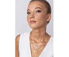 Emily Westwood Alicia Multilayer Gold Plated Beaded Necklace EWN24007G