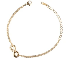 Emily Westwood Delicate auksinis-plated Infinity bracelet EWB250375G