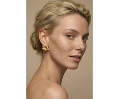Emily Westwood Designer auksinis-plated earrings Flowers EWE260779G