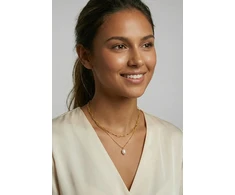 Emily Westwood Double Velora Gold Plated Pearl Necklace EWN260720G