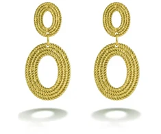 Emily Westwood Elegant auksinis-plated steel dangle earrings EWE260593G