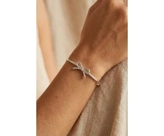 Emily Westwood Elegant solid bracelet Bow EWB260610S