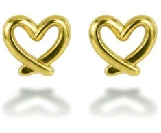 Emily Westwood Gold-plated earrings Hearts Veloura EWE260780G