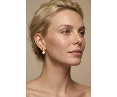 Emily Westwood Gold-plated earrings with pearl Starfish EWE260691G