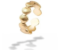 Emily Westwood Gold-plated open ring Ophelisse EWR250279G