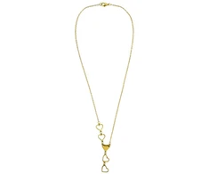 Emily Westwood Gold-plated pakabukas with hearts Celora Gold EWN260623G