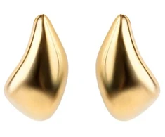 Emily Westwood Gold-plated steel Tear Drop dangle earrings EWE250164G