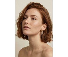 Emily Westwood Gold-plated sun-shaped earrings Lunara EWE260568G