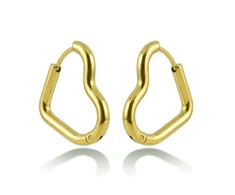 Emily Westwood Heart auksinis-plated earrings EWE260604G