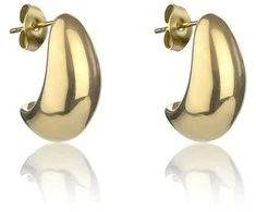Emily Westwood Derantys auksu dengto plieno Tear Drop Katie auskarai EWE24048G