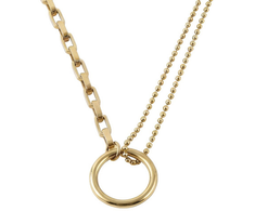 Emily Westwood Kayleigh auksinis-plated heart pakabukas EWN250566G