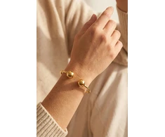 Emily Westwood Modern auksinis-plated solid bracelet EWB260844G