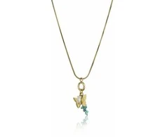 Emily Westwood Delicate auksinis-plated pakabukas with a butterfly EWN23046G